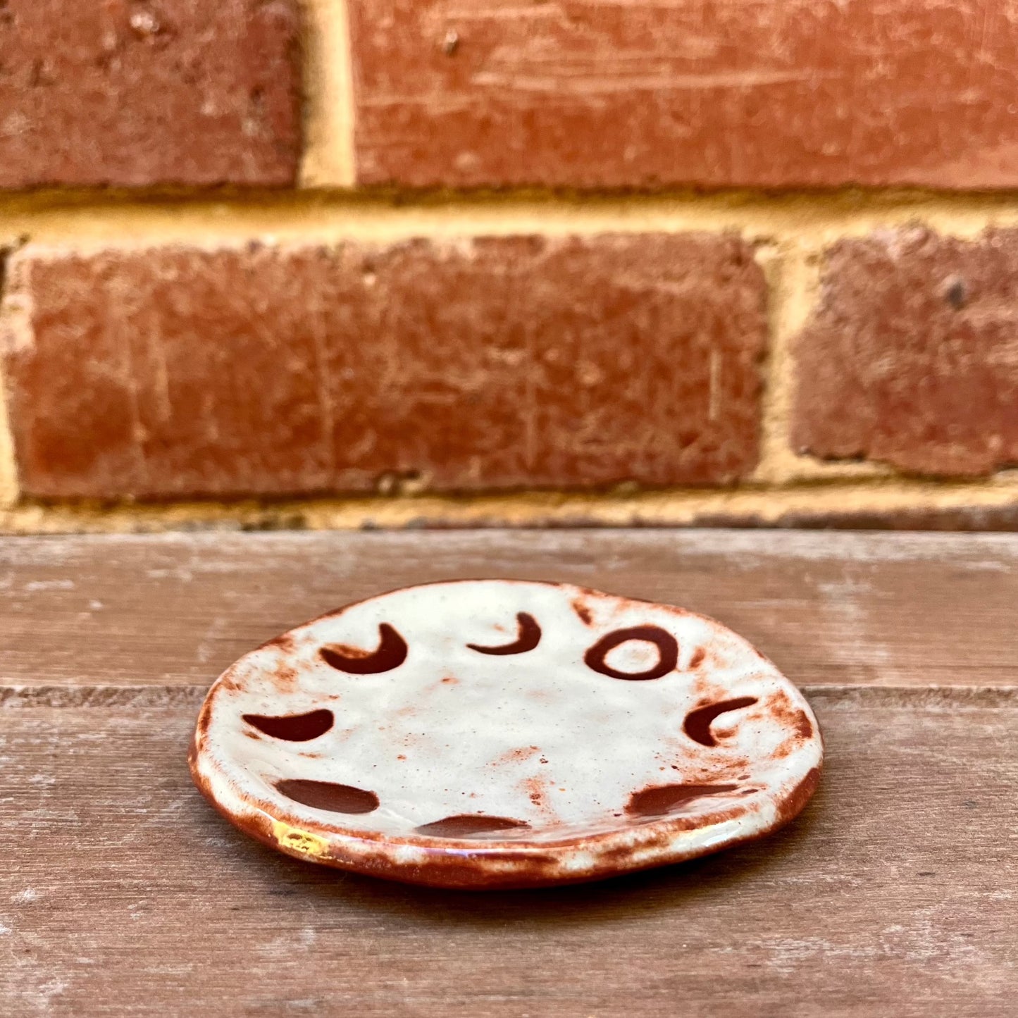 moon trinket dish | sand