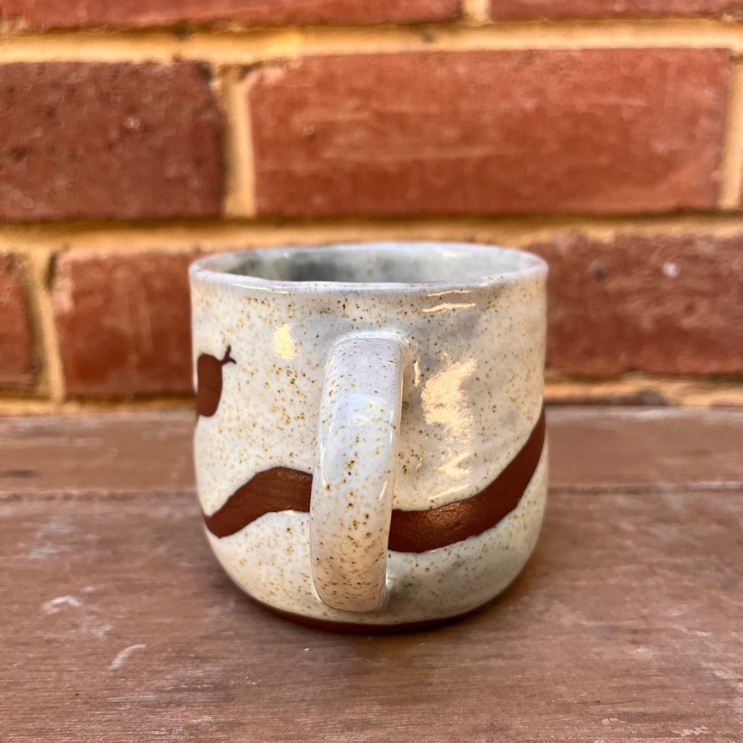 serpent mug | white speckle