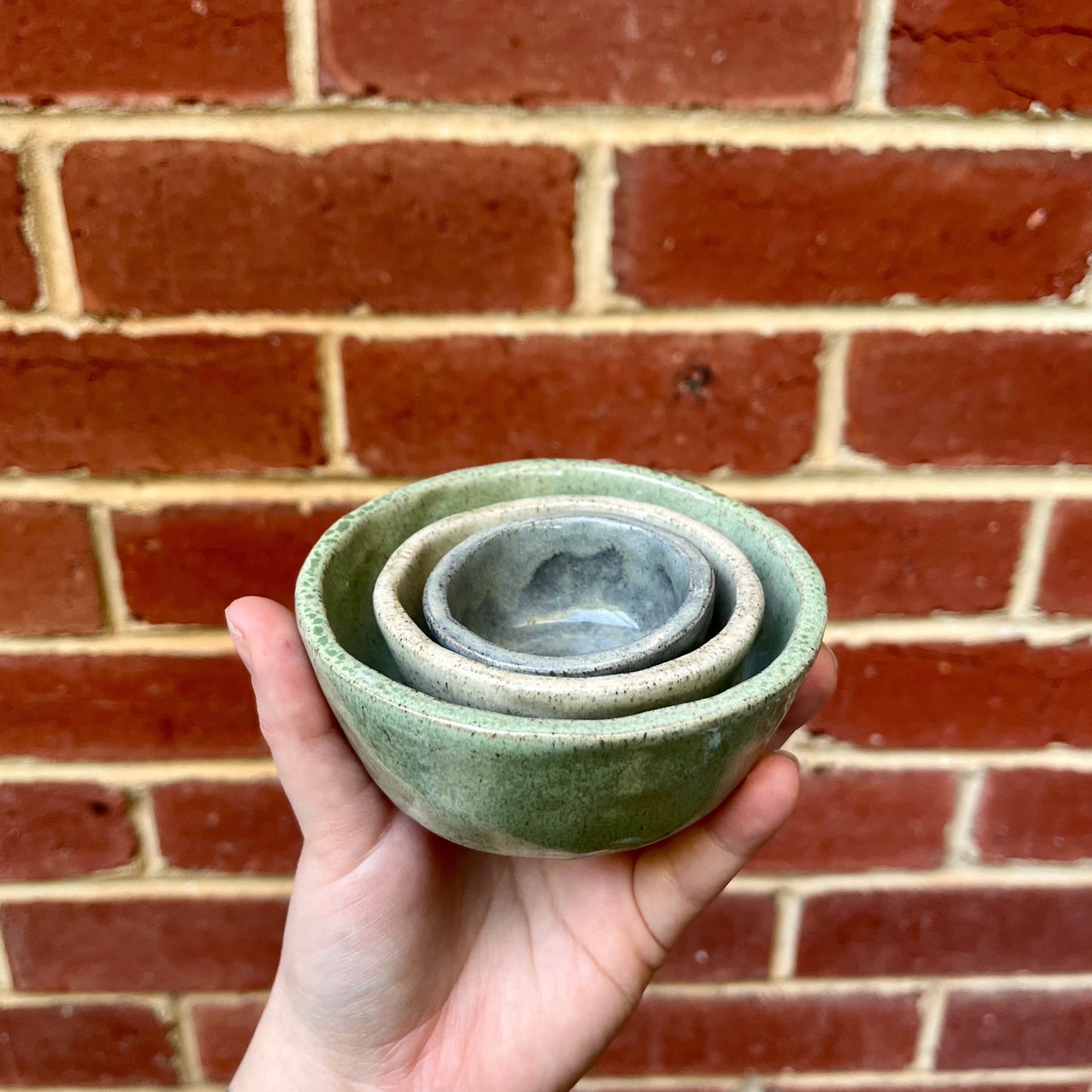 nesting condiment bowls | set of three